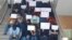 Students at Tehran university took part in a sit-in protest on November 13. 