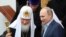 Прэзыдэнт Расеі Ўладзімер Пуцін і Патрыярх РПЦ Кірыл