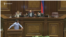 Opposition lawmaker Gevork Petrosian (at the podium) and Parliament Speaker Ararat Mirzoyan (in the center on the tribune) during a heated exchange over an initiative to ban same-sex marriages. November 12, 2019