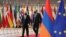 Belgium - European Council President Charles Michel meets with Armenian Prime Minister Nikol Pashinian in Brussels, December 14, 2021.