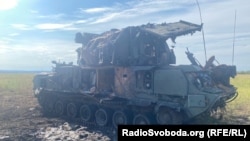 Пошкоджений «Бук-М2» 297 зенітної ракетної бригади збройних сил РФ