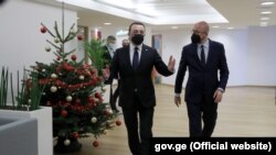 Прем’єр-міністр Грузії Іраклі Гарібашвілі та президент Європейської ради Шарль Мішель