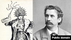 Фотоколаж із зображенням Леопольда фон Захер-Мазоха (праворуч)