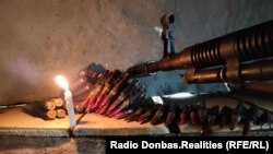 Акція «Свічка пам'яті» на передовій на Донбасі. Позиції ЗСУ, Луганщина