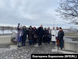 Градозащитники собрались у Охтинского мыса