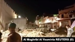 Наслідки землетрусу в Марракеші, кадр із відео, опублікованого жителями в соцмережах