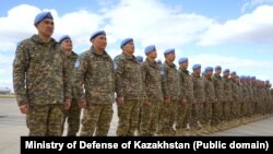 Голан дөңсөөлөрүнө жөнөтүлгөн казакстандык аскер кызматкерлери. 2024-жылдын март айы.