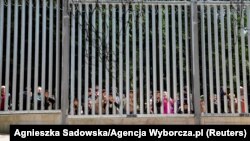 Сьцяна на польска-беларускай мяжы, архіўнае фота.