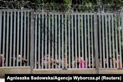 Огорожа, зведена Польщею на кордоні з Білоруссю