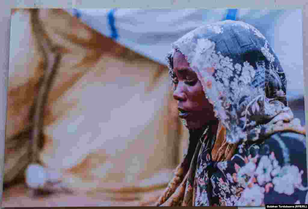 Судандык качкын аял. Сүрөт 2023-жылдын май айында тартылган.&nbsp; &nbsp;