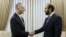 Armenia - Armenian Foreign Minister Ararat Mirzoyan (right) meets U.S. envoy Louis Bono, Yerevan, January 8, 2023.