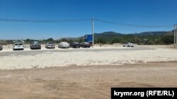 Gruşevka civarında yañı yolnıñ qurucılığı, Qırım, iyül 2024 senesi