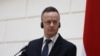 Hungarian Foreign Minister Peter Szijjarto in Sarajevo on March 22