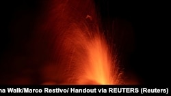 Виверження вулкану Етна, Сицилія, Італія, 12 листопада 2023 року