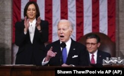 Президент США Джо Байден під час виступу в Конгресі США. Вашингтон, 7 березня 2024 року