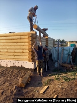 Эчкен авылында яңа йорт төзелеше