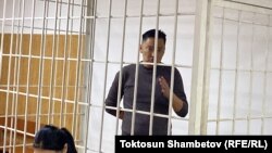 Активист Афтандил Жоробеков Бишкектин Свердлов райондук сот залында, 8-декабрь, 2023-жыл.  