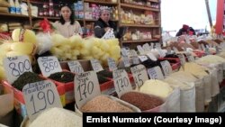 "Ош" базары. Бишкек