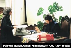 پولاد ایرانی و نسرین قاسم‌زاده در نمایی از فیلم «رها»