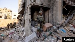 Ізраїльські солдати під час наземної операції на півночі Смуги Гази, 8 листопада 2023 року