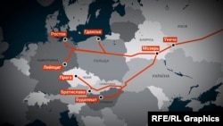 Нафтаправод «Дружба». Каляж Украінскай службы Радыё Свабода