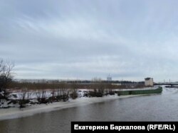 Вид на Охтинский мыс