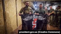 Ukrainian President Volodymyr Zelenskiy visited the Donetsk region and met with soldiers from the Defense Forces of Ukraine on August 14.