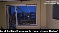 Наслідки попереднього російського обстрілу Херсона, 3 грудня 2023 року