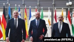 İlham Əliyev, Şarl Mişel, Nikol Paşinyan, 14 may 2023