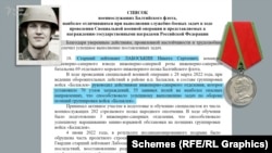 Відповідно до документів з флешки, Лабоськіна пропонували нагородити медаллю Суворова