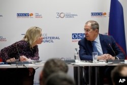 Сергей Лавров на встрече Совета министров иностранных дел стран-членов ОБСЕ в Северной Македонии, 1 декабря 2023 года