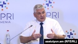 Ռուսաստանցի քաղաքագետ Սերգեյ Մարկեդոնովը «Ապրի» ֆորումի ժամանակ, Երևան, 28-ը հունիսի, 2024թ.