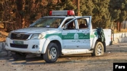 صحنه‌ای از محل انفجارهای مرگبار کرمان