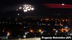 Сили ППО збивають дрони в Києві, 30 травня 2023 року