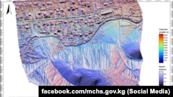 Жер көчкү коркунучу бар аймактардын картасы. (Долбоордун сүрөтү ӨКМге таандык)
