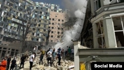 Наслідки російського удару по «Охматдиту», Київ, 8 липня 2025 року