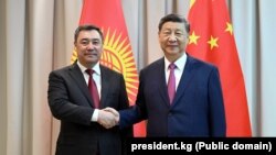 Садыр Жапаров менен Си Цзиньпин. Астана, Казакстан. 3-июль, 2024-жыл.