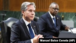 آنتونی بلینکن و لوید آستین، وزرای خارجه و دفاع ایالات متحده