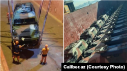 Վրաստան - Հայաստան ուղարկվող ֆրանսիական «Բաստիոն» զրահամեքենաները Փոթի նավահանգստում, նոյեմբեր, 2023թ.