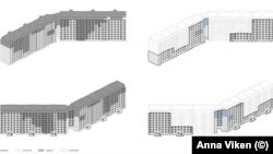 Концепція передбачає заміну зруйнованих частин будинку модулями Speedstac та утепленими металевими панелями Kingspan