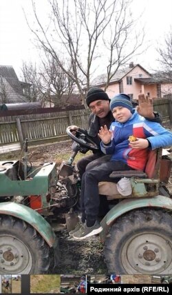 Тимофій Сич разом з дідусем. Фото – з архівів родини