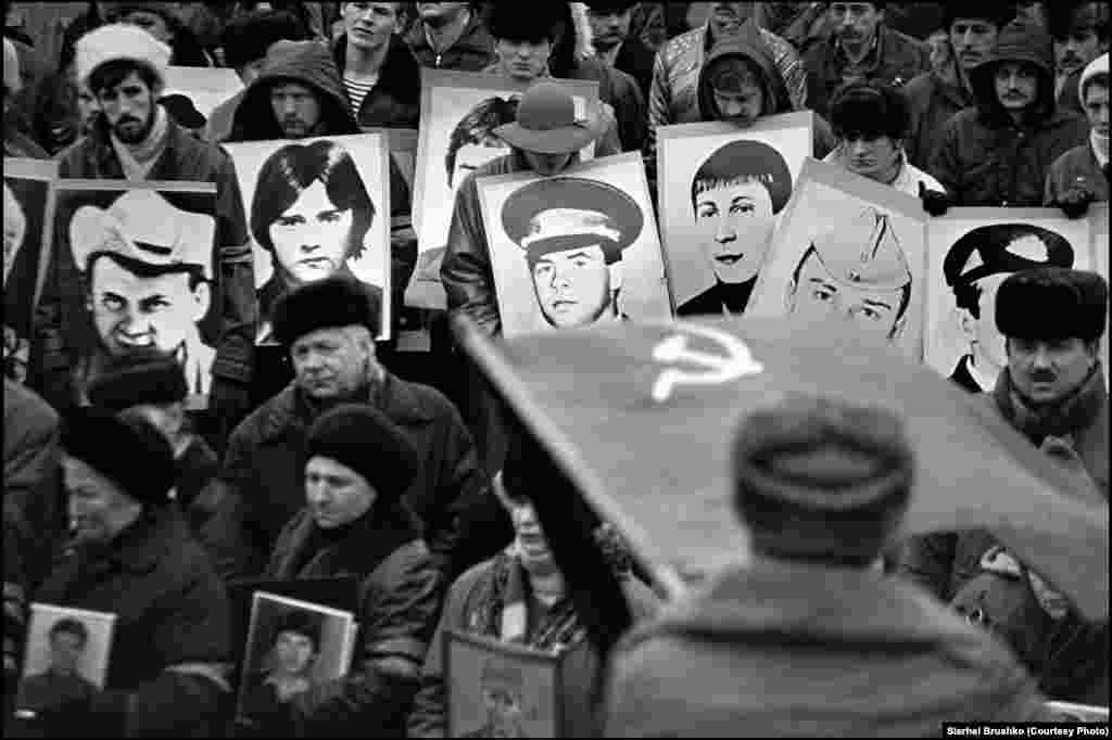 اولین سالگرد خروج نیروهای شوروی از افغانستان، مینسک، ۲۴ ژانویه ۱۹۸۹