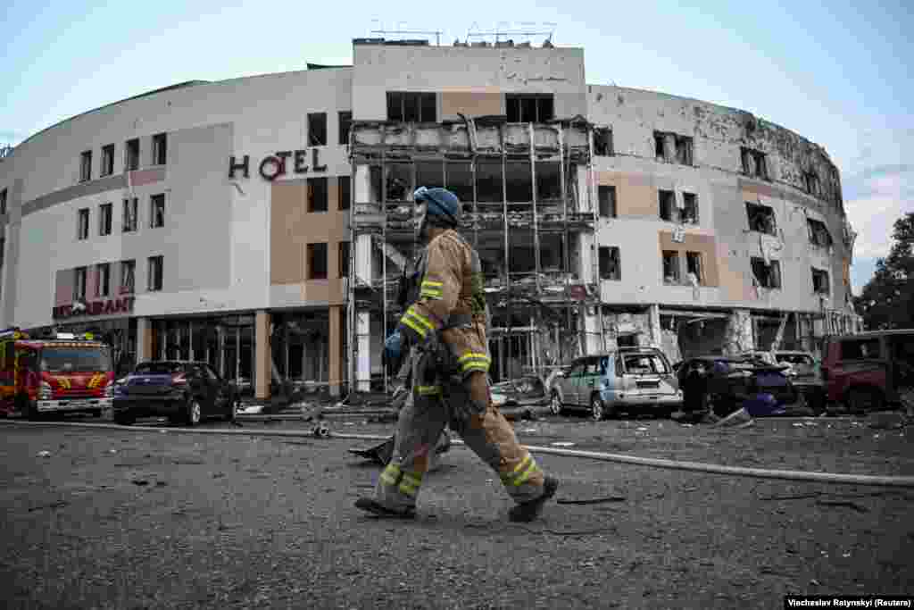 UKRAINE-CRISIS/ATTACK-ZAPORIZHZHIA