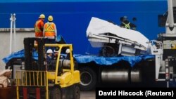 Horizon Arctic деп аталган атайын кеме "Титандын" калдыктарын Канаданын Сент-Джонс портуна алып чыкты. 28-июнь, 2023-жыл