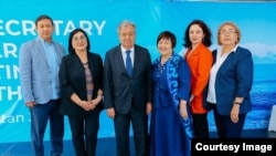 Представители гражданского общества с Антониук Гутерришем. 2 июля 2024 года. 