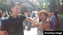 Бурул Усманали Украинаны колдогон пикетте.