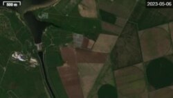 Каховське водосховище та Каховський канал до та після руйнування греблі Каховської ГЕС. Вода у каналі стоїть навіть після катастрофи 