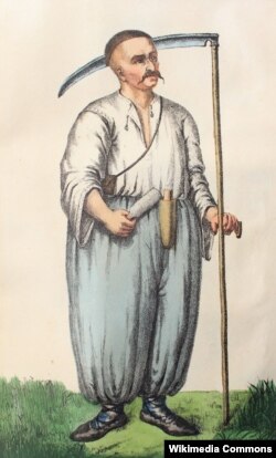 Український селянин, зображення другої половини XVIII століття