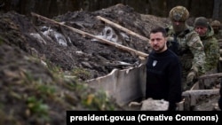 Під час робочої поїздки на Сумщину президент Володимир Зеленський перевіряв виконання завдань підрозділами Державної прикордонної служби України на кордоні з Росією. Сумська область, 28 березня 2023 року (фото ілюстративне)
