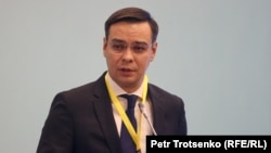 Қазақстан Республикасының адам құқықтары жөніндегі уәкілі Артур Ластаев. Алматы, 28 тамыз, 2023 жыл.